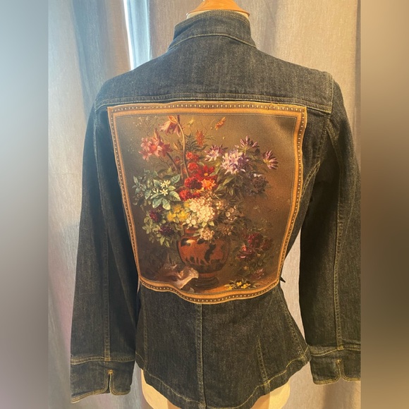One-of-a-Kind Upcycled Denim Jacket - Picture 1 of 11